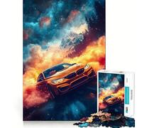 Puzzle da 1000 pezzi per ragazzi BMW M in Cosmic Smokewave,disegno ritagliato con precisione,gioco stimolante per la mente,gioco rilassante,arte per il tempo libero natalizio 38x26cm