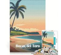 Puzzle da 1000 pezzi per ragazzi, Bocas del Toro, Panama, giocattolo fai-da-te, antistress intellettuale, adatto come decorazione da scrivania 38x26cm