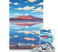 Puzzle da 1000 pezzi per ragazzi, Bolivia, Salar de Uyuni, poster di viaggio, giochi per famiglie, antistress, regalo per amici e parenti 38x26cm