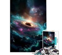 Puzzle da 1000 pezzi per ragazzi buco nero cosmico con nebulosa gioco per famiglie sfida per l'intelligenza giocattolo avvincente regalo per il Secret Santa migliora la memoria (dimensioni 38x52cm)