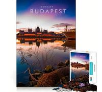 Puzzle da 1000 pezzi per ragazzi Budapest Ungheria Gioco a incastro Gioco di abilità mentale Divertimento Tempo libero Divertimento Natale Casa Arte (38x52cm)