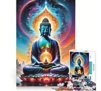 Puzzle da 1000 pezzi per ragazzi, Buddha Cuore Amore, Giocattolo Decorazione da parete, Allena la mente e le mani, Ottimo regalo per i giocatori 38x26cm