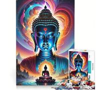 Puzzle da 1000 pezzi per ragazzi, Buddha Cuore Amore, Giocattolo Decorazione da parete, Allena la mente e le mani, Ottimo regalo per i giocatori 38x26cm