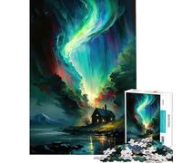 Puzzle da 1000 pezzi per ragazzi "Cabina sul lago" gioco rompicapo giocattolo stimolante ottimo regalo e giocattolo per il divertimento in famiglia (dimensioni 38x26cm)