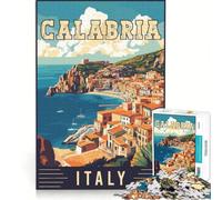 Puzzle da 1000 pezzi per ragazzi, Calabria, Italia, gioco educativo, attività divertenti da fare in casa, per rafforzare l'amore tra le coppie 38x52cm