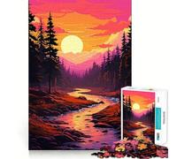 Puzzle da 1000 pezzi per ragazzi,California Forest Pixel,decorazione con incastri precisi,gioco per esercizi mentali,gioco per il relax,regalo di Natale divertente (38x26cm)