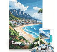 Puzzle da 1000 pezzi per ragazzi, Camps Bay Beach, Sudafrica, giocattolo decorativo da parete, decorazione per la casa, per compleanno, Natale 38x52cm