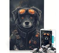 Puzzle da 1000 pezzi per ragazzi, Cane da guerra, giocattolo antistress, da assemblare, compleanno e Natale 38x26cm