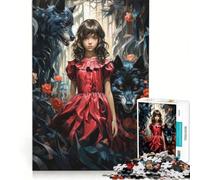 Puzzle da 1000 pezzi per ragazzi Cappuccetto Rosso giochi educativi attività divertenti da fare a casa collezione d'artista belle arti 38x26cm