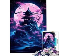 Puzzle da 1000 pezzi per ragazzi Casa in fiore sulla collina giochi rilassanti giocattoli che creano dipendenza per coltivare la pazienza ottimi regali per gli amanti del gioco taglio di precisione