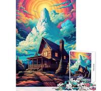 Puzzle da 1000 pezzi per ragazzi Casa nella foresta Puzzle da 1000 pezzi Gioco rompicapo Ottimo regalo per giochi e attività in famiglia (38x52cm)