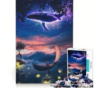 Puzzle da 1000 pezzi per ragazzi Cascata Magica nel Cielo Giocattolo Antistress Divertimento a Casa Ideale come Regalo 38x26cm