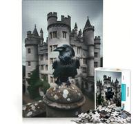 Puzzle da 1000 pezzi per ragazzi: Castello del Corvo Nido Giochi rilassanti Attività divertenti da fare a casa compleanno e Natale 38x52cm