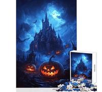 Puzzle da 1000 pezzi per ragazzi Castello di Mezzanotte Luminoso - Giochi educativi giocattolo didattico decorazione murale per migliorare l'amore tra le coppie (38x52cm)
