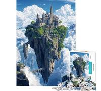 Puzzle da 1000 pezzi per ragazzi Castello fluttuante tra le nuvole sfida educativa decorazione murale gioco rilassante per ragazzi dai 14 anni in su (38x52cm)
