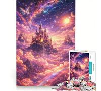 Puzzle da 1000 pezzi per ragazzi "Castello nel cielo da sogno", gioco pratico, di analisi e logica, adatto come decorazione da scrivania 50x75cm