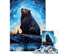 Puzzle da 1000 pezzi per ragazzi castoro Bober Notte stellata difficile e stimolante attività per famiglie decorazione per la casa giocattolo per ragazzi dai 14 anni in su gioco di puzzle offerto