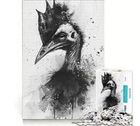 Puzzle da 1000 pezzi per ragazzi, casuario ad acquerello, gioco educativo, interazione genitore-figlio, ideale come regalo 38x26cm