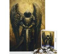 Puzzle da 1000 pezzi per ragazzi Cavaliere Angelico giocattolo educativo ottimo regalo per gli amanti del gioco un'opera d'arte (50x75cm)