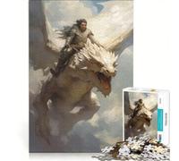 Puzzle da 1000 pezzi per ragazzi, Cavaliere del Drago, Arte Fantasy, Gioco educativo, Decorazione murale, Per rafforzare l'amore tra le coppie 50x75cm