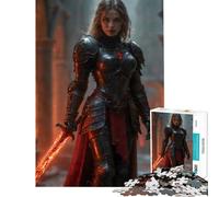 Puzzle da 1000 pezzi per ragazzi Cavaliere dell'Inferno sfida per l'intelligenza giocattolo avvincente gioco educativo migliora la memoria regalo di compleanno (dimensioni 38x26cm)