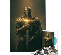 Puzzle da 1000 pezzi per ragazzi Cavaliere d'Oro Giocattolo avvincente per coltivare la pazienza rilassante per allenare la velocità manuale e come realizzare un ottimo regalo (dimensioni 50x75cm)