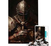 Puzzle da 1000 pezzi per ragazzi cavaliere in armatura pesante puzzle per adulti giochi rilassanti un'opera d'arte regalo antistress (dimensioni 38x52cm)