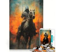 Puzzle da 1000 pezzi per ragazzi Cavaliere Misterioso Gioco Impossibile Difficile e Sfida Compleanno e Natale 50x75cm