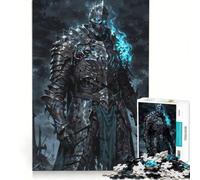Puzzle da 1000 pezzi per ragazzi: Cavaliere non morto con fiamme blu gioco rilassante attività divertenti da fare a casa ottimo regalo per gli appassionati di videogiochi 38x26cm