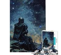 Puzzle da 1000 pezzi per ragazzi cavaliere sotto un cielo stellato divertimento a casa regali per donne giochi per famiglie dai 14 anni in su 50x75cm