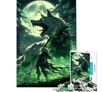 Puzzle da 1000 pezzi per ragazzi Cavaliere Verde dei Lupi ideale per compleanni e Natale Un gioco divertente e interattivo per ragazzi dai 14 anni in su 50x75cm