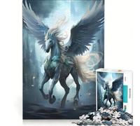 Puzzle da 1000 pezzi per ragazzi cavallo Pegaso giochi per famiglie taglio di precisione compleanno e Natale 38x26cm