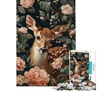 Puzzle da 1000 pezzi per ragazzi Cerbiatto del Prato ideale per compleanni e Natale Migliora la memoria è un giocattolo antistress adatto a partire dai 14 anni (38x26cm)