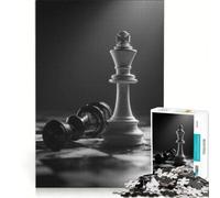 Puzzle da 1000 pezzi per ragazzi: Chess Kings︰ Vittoria e Sconfitta, Gioco Impossibile, Interazione genitore-figlio, Gioco stimolante, Regalo 38x52cm