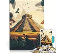 Puzzle da 1000 pezzi per ragazzi, Chichen Itza, giocattolo decorativo da parete, regalo di compleanno, adatto per la decorazione della scrivania 50x75cm
