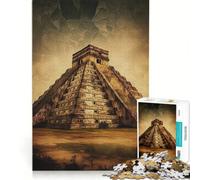 Puzzle da 1000 pezzi per ragazzi, Chichen Itza, giochi rilassanti, attività divertenti da fare a casa, compleanno 38x52cm