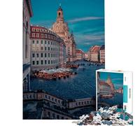 Puzzle da 1000 pezzi per ragazzi Chiesa di Nostra Signora Dresda per compleanno Natale difficile giochi per famiglie dai 14 anni in su (38x26cm)