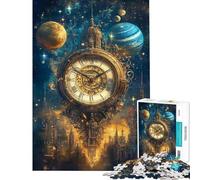 Puzzle da 1000 pezzi per ragazzi Chrono Cosmos Orologio Celeste Gioco educativo Giocattoli educativi Regali di Babbo Natale segreto Attività per famiglie (dimensioni 38x52cm)