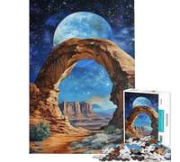 Puzzle da 1000 pezzi per ragazzi cielo notturno attraverso un arco gioco rompicapo taglio di precisione ideale per compleanni e Natale (dimensioni 50x75cm)