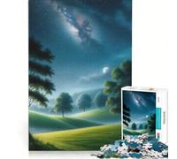 Puzzle da 1000 pezzi per ragazzi cielo notturno su dolci colline gioco educativo interazione genitore-figlio ideale come regalo 50x75cm