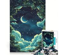 Puzzle da 1000 pezzi per ragazzi cielo notturno tra gli alberi gioco educativo interazione genitore-figlio ideale come regalo 50x75cm