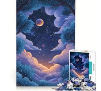 Puzzle da 1000 pezzi per ragazzi cielo notturno tra gli alberi gioco educativo taglio di precisione ottimo regalo per gli appassionati di videogiochi 50x75cm