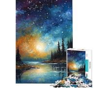 Puzzle da 1000 pezzi per ragazzi cielo stellato gioco rompicapo taglio di precisione ideale per compleanni e Natale (dimensioni 38x52cm)