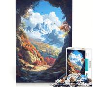 Puzzle da 1000 pezzi per ragazzi, Città del Cuore di Montagna, Giochi Educativi, Assemblaggio di Modelli, Collezione d'Artisti, Belle Arti 38x26cm