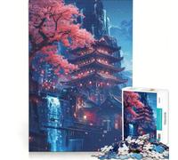 Puzzle da 1000 pezzi per ragazzi, città giapponese, gioco impossibile, allena la mente e la mano, regalo di compleanno, regalo 38x52cm