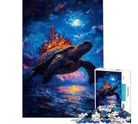 Puzzle da 1000 pezzi per ragazzi città sul dorso di una tartaruga puzzle per adulti gioco pratico decorazione per la casa interazione genitore-figlio (dimensioni 38x52cm)