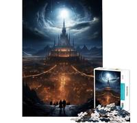 Puzzle da 1000 pezzi per ragazzi Cittadella Interstellare sfida per l'intelligenza giocattolo avvincente gioco rilassante per divertimento in famiglia opera d'arte regalo (dimensioni 38x52cm)