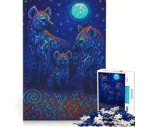 Puzzle da 1000 pezzi per ragazzi Clan delle Iene al Chiaro di Luna gioco interattivo migliora la memoria compleanno e Natale 38x26cm