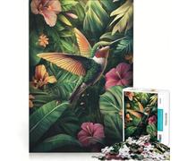 Puzzle da 1000 pezzi per ragazzi: Colibrì in un paradiso tropicale, gioco rilassante, impegnativo e stimolante, regalo di compleanno, regalo 38x52cm