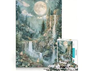 Puzzle da 1000 pezzi per ragazzi collage ad acquerello di cuccioli d'orso giochi per famiglie sfida da completare regalo per amici e parenti 38x26cm